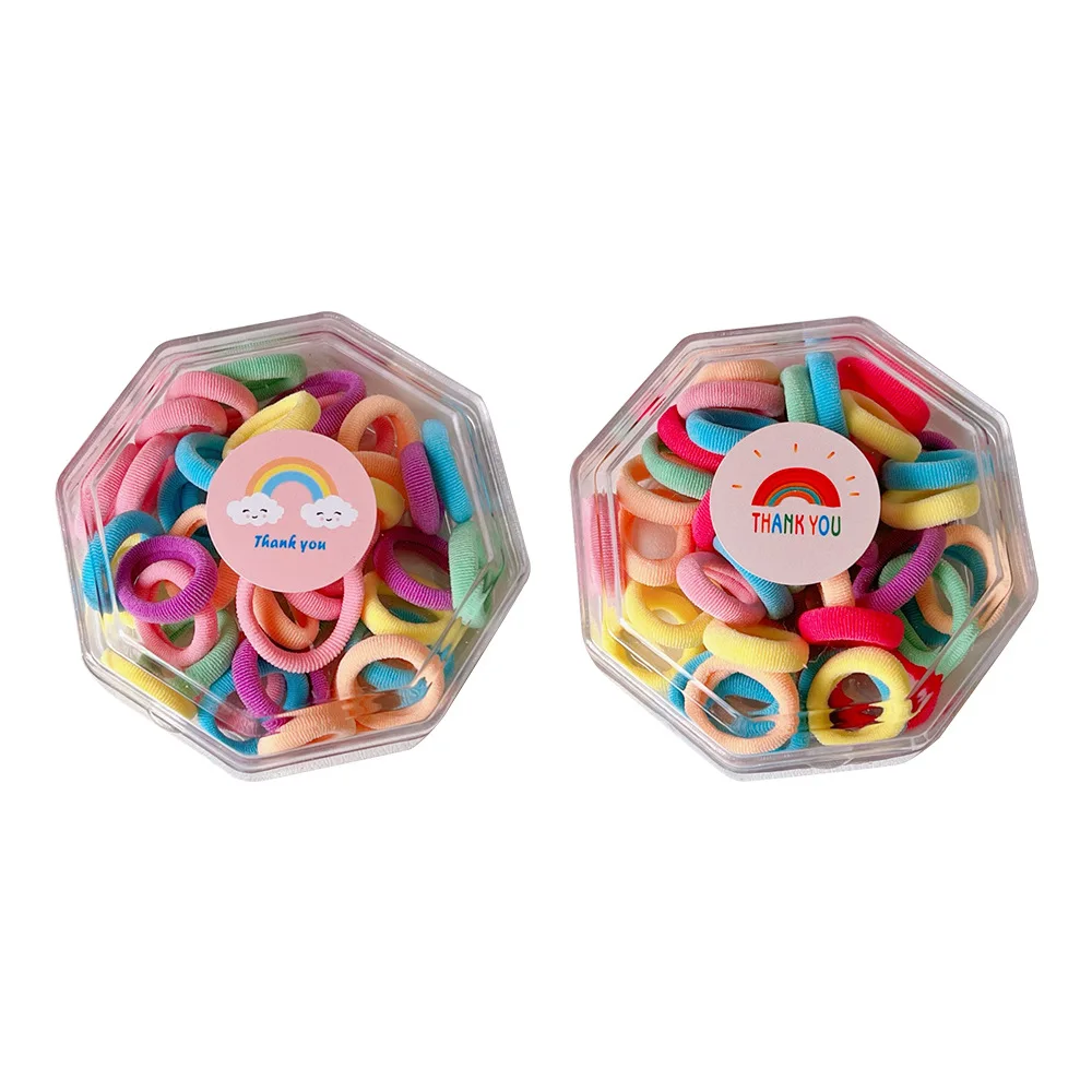 40 Piece/set Candy Color Elastic Hair Bands Girls Hair Ties Ponytail Holder Rubber Bands Scrunchies