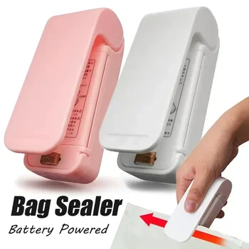 1pc Mini Handheld Snack Sealer,Compact ABS Plastic Bag Sealer for Freshness, Easy-to-Use Kitchen Gadge,Portable Sealer Packaging