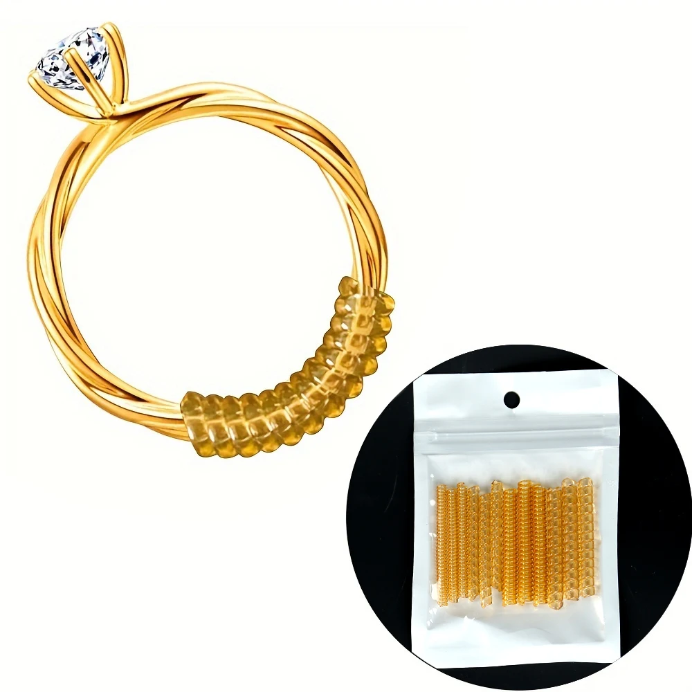 4/8/12개입 투명 링 사이즈 조절기, 헐렁한 반지를 위한 투명 링 조절기, 반지 사이즈 조정 도구