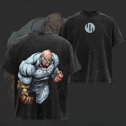 Invincible Anime Oversized Vintage Wash T - Shirt - XXL (Black)