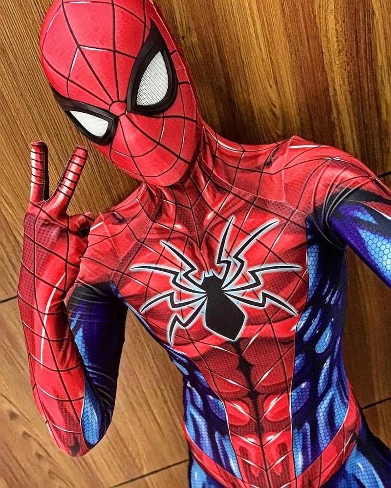 Halloween Anime Ultimate Armor MK 4 Spiderman Suit Costume Cosplay Fullbody  All New All Different Superhero Jumpsuit Adult/Kids| | - AliExpress