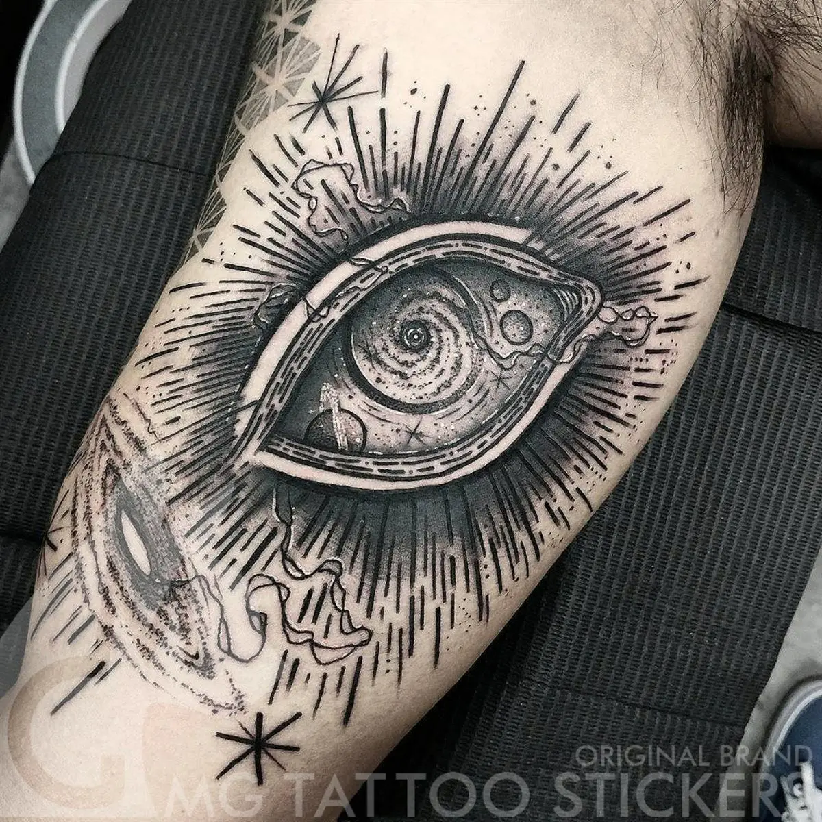 Swirl Eyes Tattoos Gothic Temporary Tattoos Waterproof Fake Tattoo for  Woman Men Arm Thigh Lasting Mystery Tattoo Sticker - AliExpress