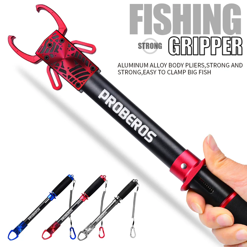 Fisch Lippen greifer 25cm Aluminium legierung Köder Fisch Controller große Fisch klemme Angel werkzeug Fisch zange lockt Fang Fisch Clip – Detail 1