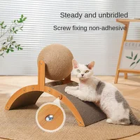 Cat Scratches Grabbing Board – Rotating Sisal Rope Cat Grabbing Ball – Scratch Resistant
