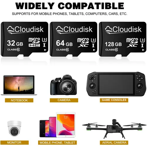 Cloudisk Micro SD Memory Card U3 128GB 64GB 32GB 256GB V30 C10 16GB 8GB 4GB 2GB 1GB A1 Microsd Cards For Phone Tablet - Image 2