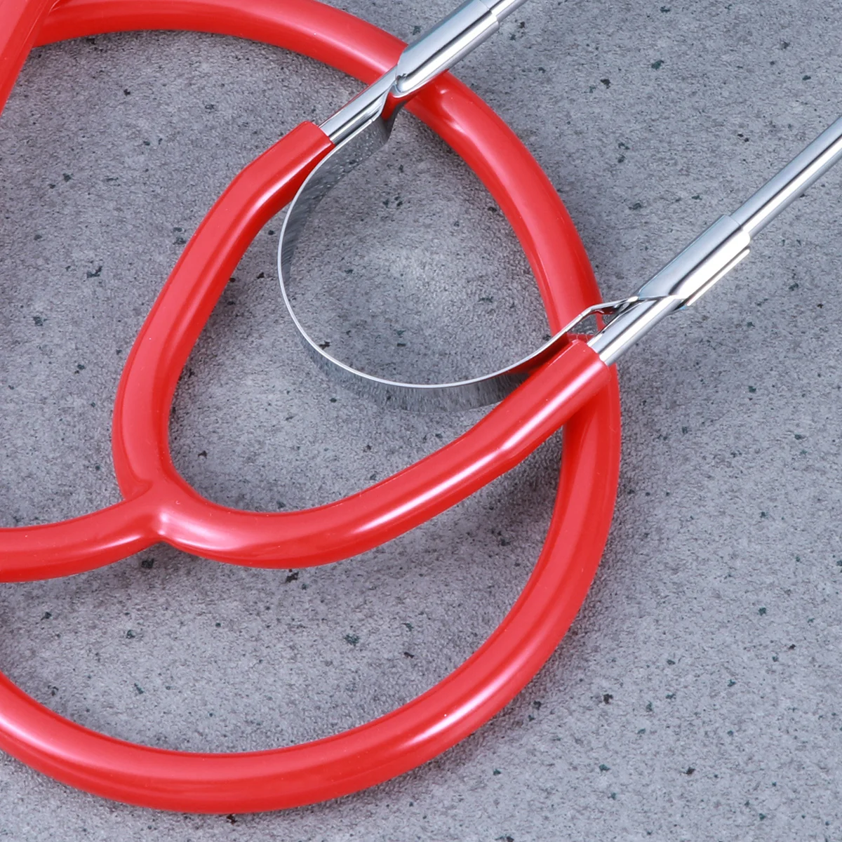 Portable Medical Stethoscope Dual Head Auscultation Device For Lung Examination Professional Grade Healthcare Equipment Red