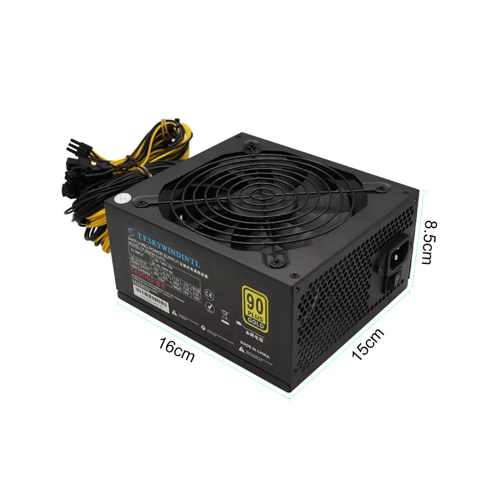 2000W PSU BTC 2000W Power Supply Mining DASH miners Riser psu for ANT S7 S9/A6 A7 BTC 1800W PSU bitcoin Miner Machine 80 Gold