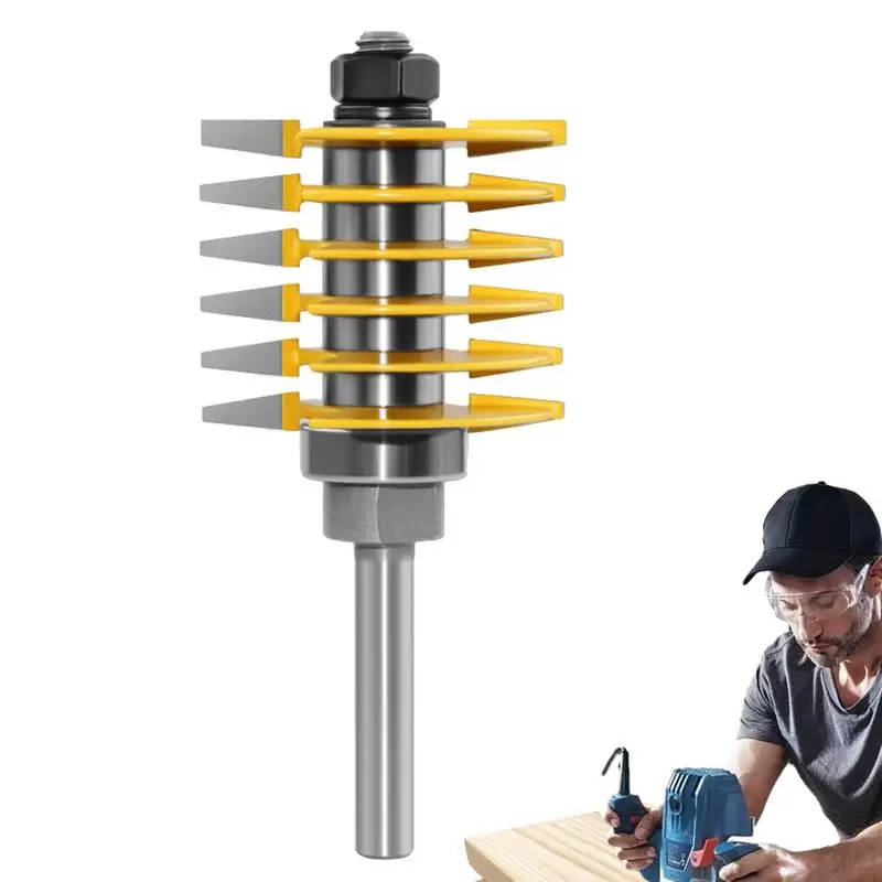 

Finger Joint Router Bits Tungsten Steel Alloy Tongue And Groove Router Bits Wood Milling Cutter Bits Woodworking Tool For DIY