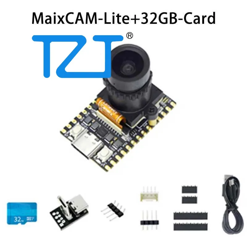 TZT Sipeed MaxiCAM-Lite 카메라 개발 보드 RISCV AI MaixVision IDE용 시각 인식 지원(32GB 카드 없음/포함)