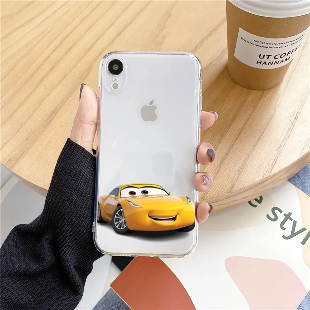 thumbnail image 1 of Funda de teléfono Cars L-Lightning m-mcQueen para Iphone 15 11 13 14 Pro Max 7 8 Plus X Xr Xs Max Se2020 12mini cubierta transparente, 1 of 5