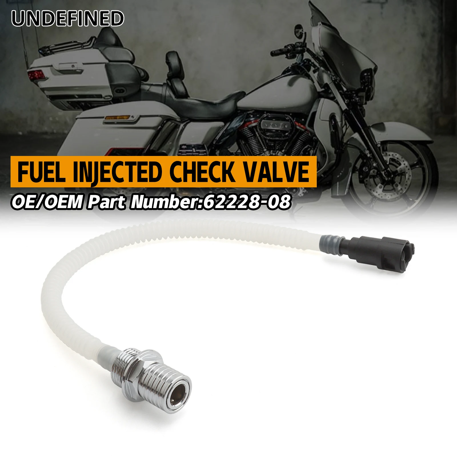 pyke② Motorcycle EFI Fuel Check Valve Assembly 62228-08A/B/C for Harley
