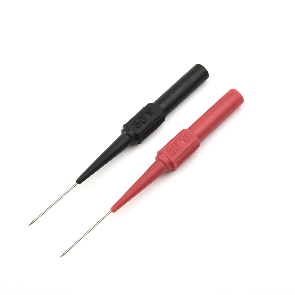 

10 Pcs Test Probe Measuring Device Clamp Copper Test Lead Test Probes Plug For Multimeters Anti-breakage Soft Handles Hand Tools
