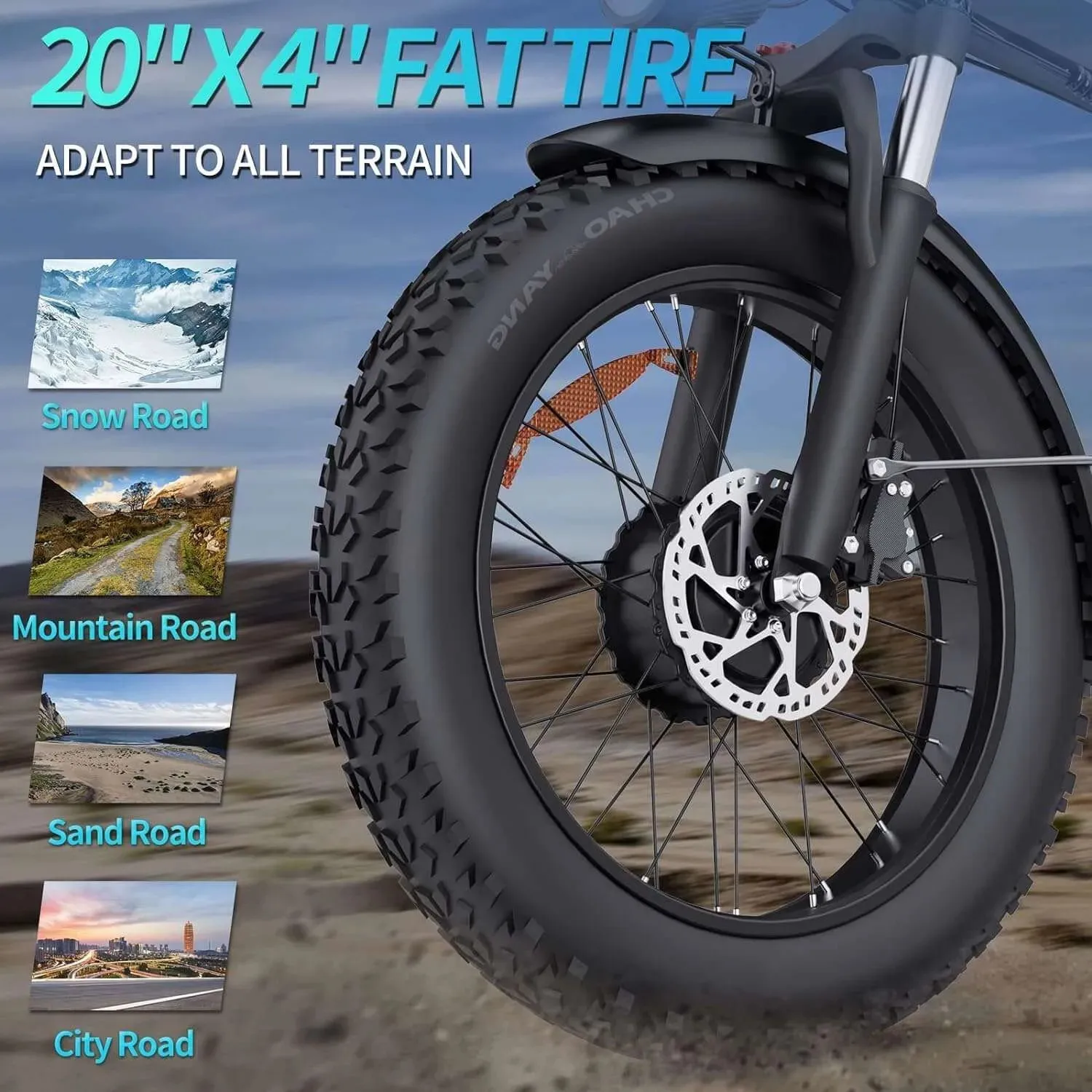 New H20 Pro Mountain E-bike 2000W Powerful Dual motor 48V 23AH 20inch*4.0 Fat Tire Snow Electric Bicycle Foldable Ebike S86d6cf572c144d348af2bee10895761eM