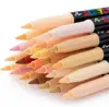 12/24 Colors Straight Liquid Soft Bush Markers Skin Tone Markers Pens,Nylon Soft head Acrylic Markers,Waterproof Pen Soft brush 1