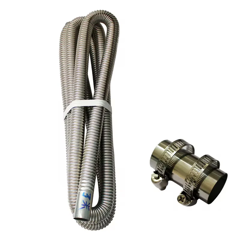 Air Diesel Parking Heater Stainless Steel Exhaust Pipe Car Heating Parts 60cm/100cm/120cm/150cm/200cm/250cm/300cm