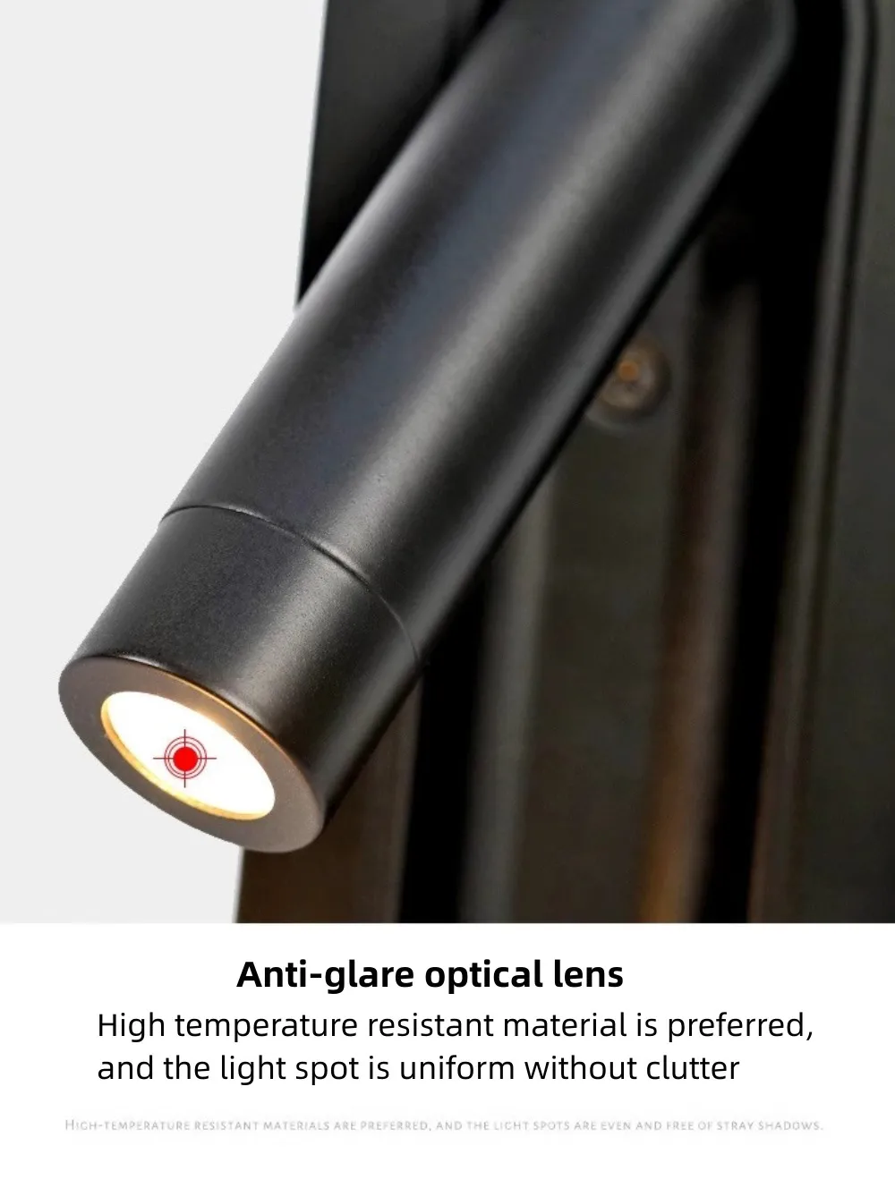 Full spectrum eye protection wall lamp, hotel living room, bedroom, study, rotatable bedside reading light