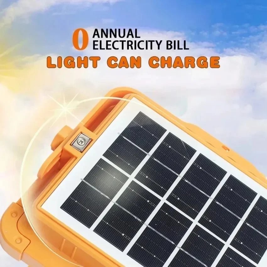 LED Flood Light Portable Camping Light 200-800W Outdoor Solar LED Floodlight For Camping Fishing