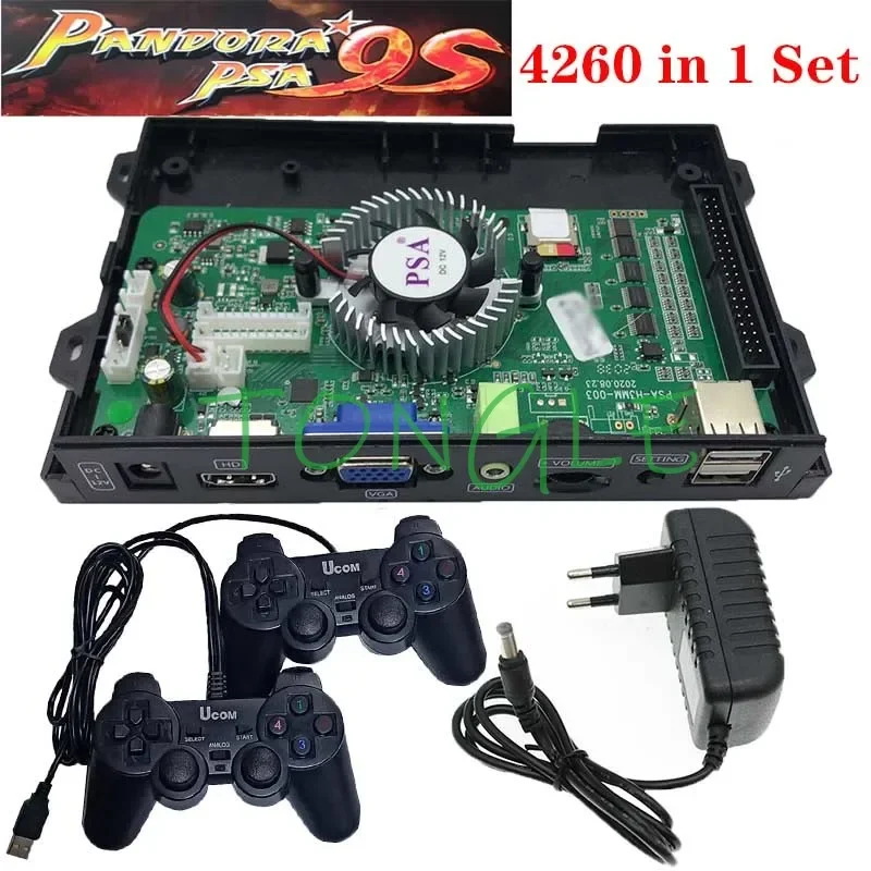 

Arcade Pandora's 9S 3160 Upgraed To 4260 In 1 With 16PCS 3D Game Board Arcade Consloe Machine DIY Wired Wireless Gamepad Kit