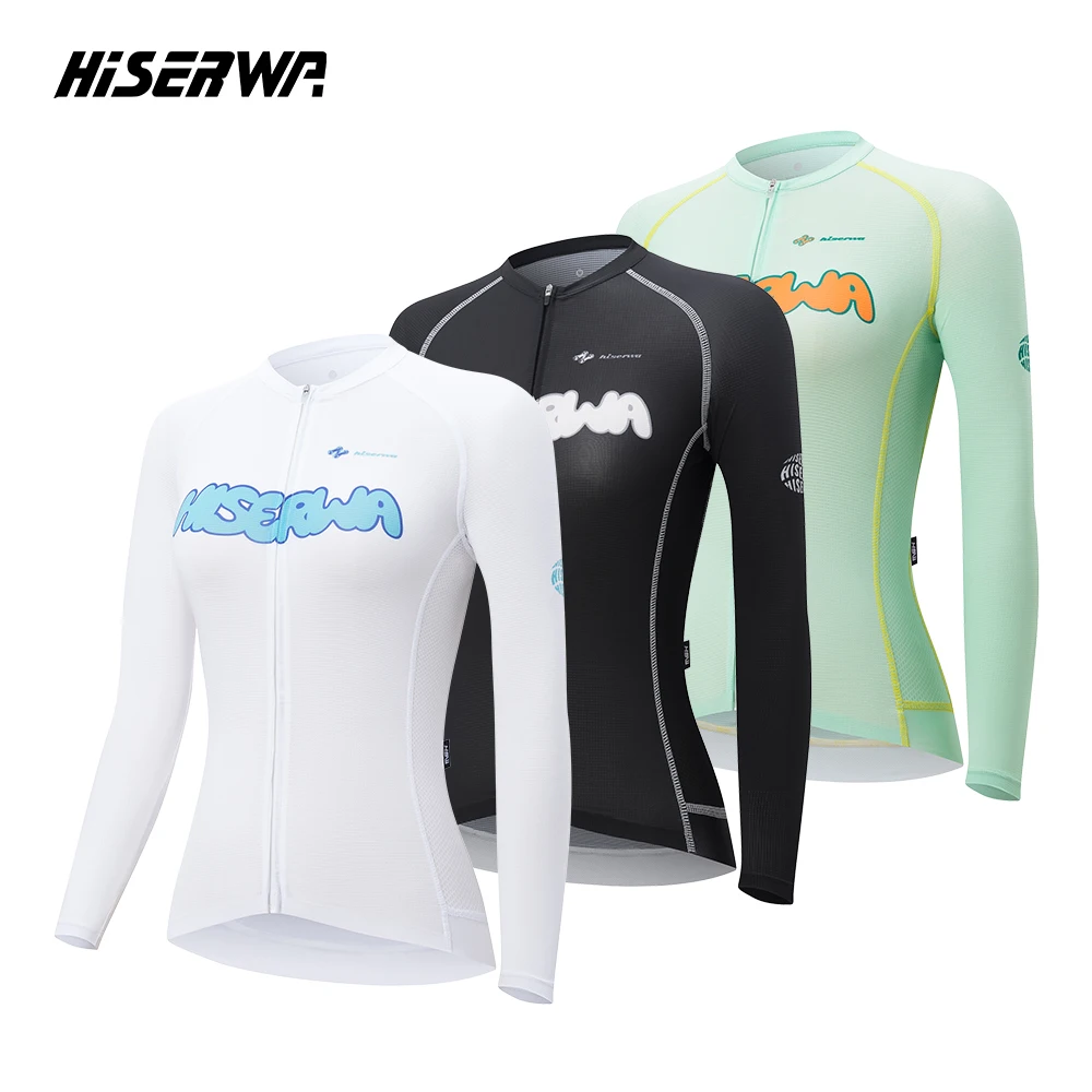 Maillot de cyclisme à manches longues pour femmes HISERWA, vêtements de vélo respirants de haute qualité, maillot de vélo de route slim avec fermeture éclair YKK - AliExpress 18
