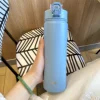TYESO 600/750ML Thermos Bottle With Straw Stainless Steel Car Thermal Cup Sports Water Bottles Keeps Cold and Heat Thermal Mug 5