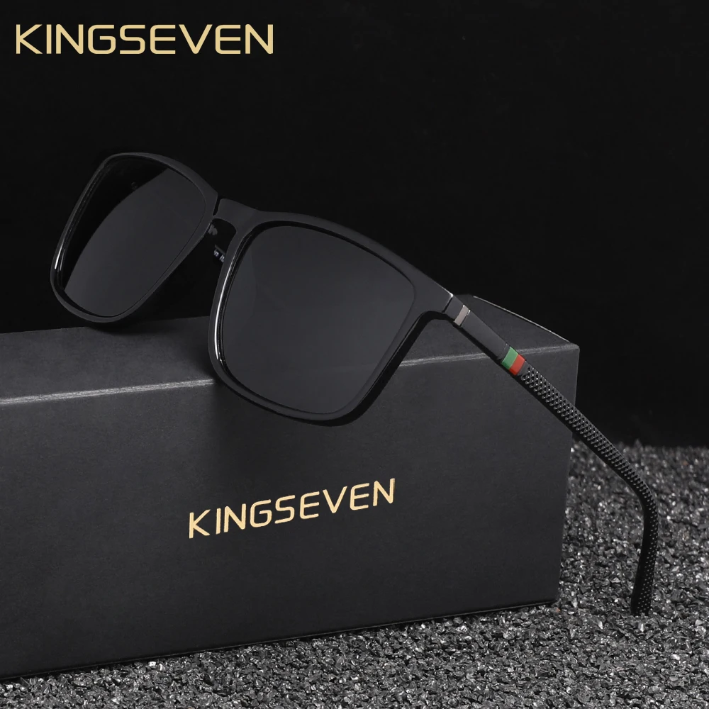 KINGSEVEN Marke Polarisierte Sonnenbrille Für Männer UV400 Schützen Augen Gläser Für Urlaub Leichte Angeln Fahren Gläser