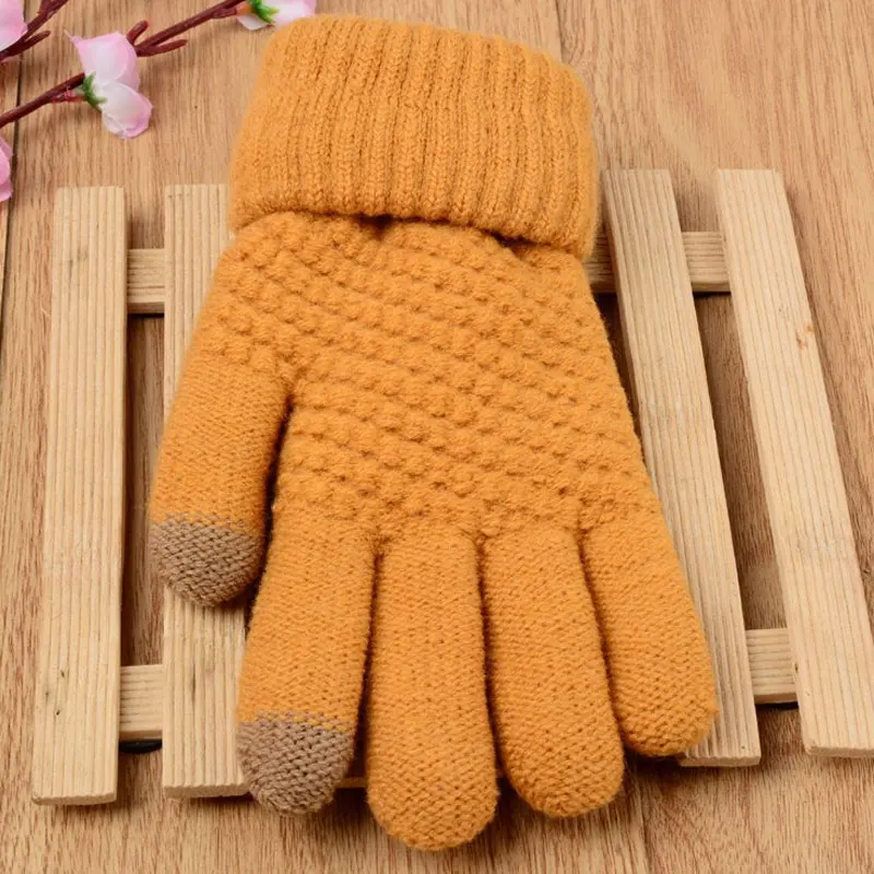 Luxurious Women's Cashmere Touchscreen Winter Gloves - Warm & Stylish