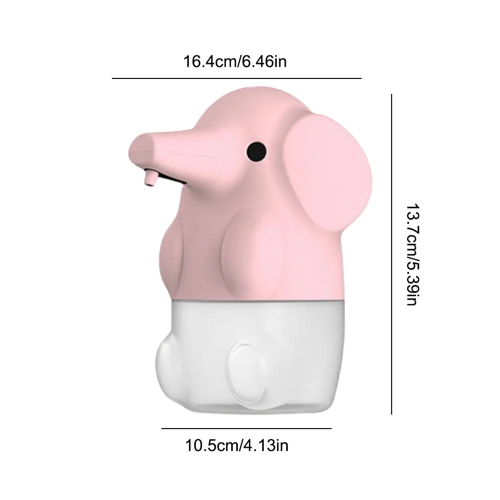 Cute Elephant Automatic Foaming Soap Dispenser Rechargeable Dish Soap Dispenser Electric Soap Dispenser for Kitchen Bathroom 6