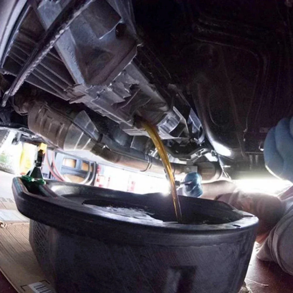 10L/15L Plastic Oil Drain Pan Wast Engine Oil Collector Tank Gearbox Trip Tray for Repair Car Fuel Fluid Change Garage Tool