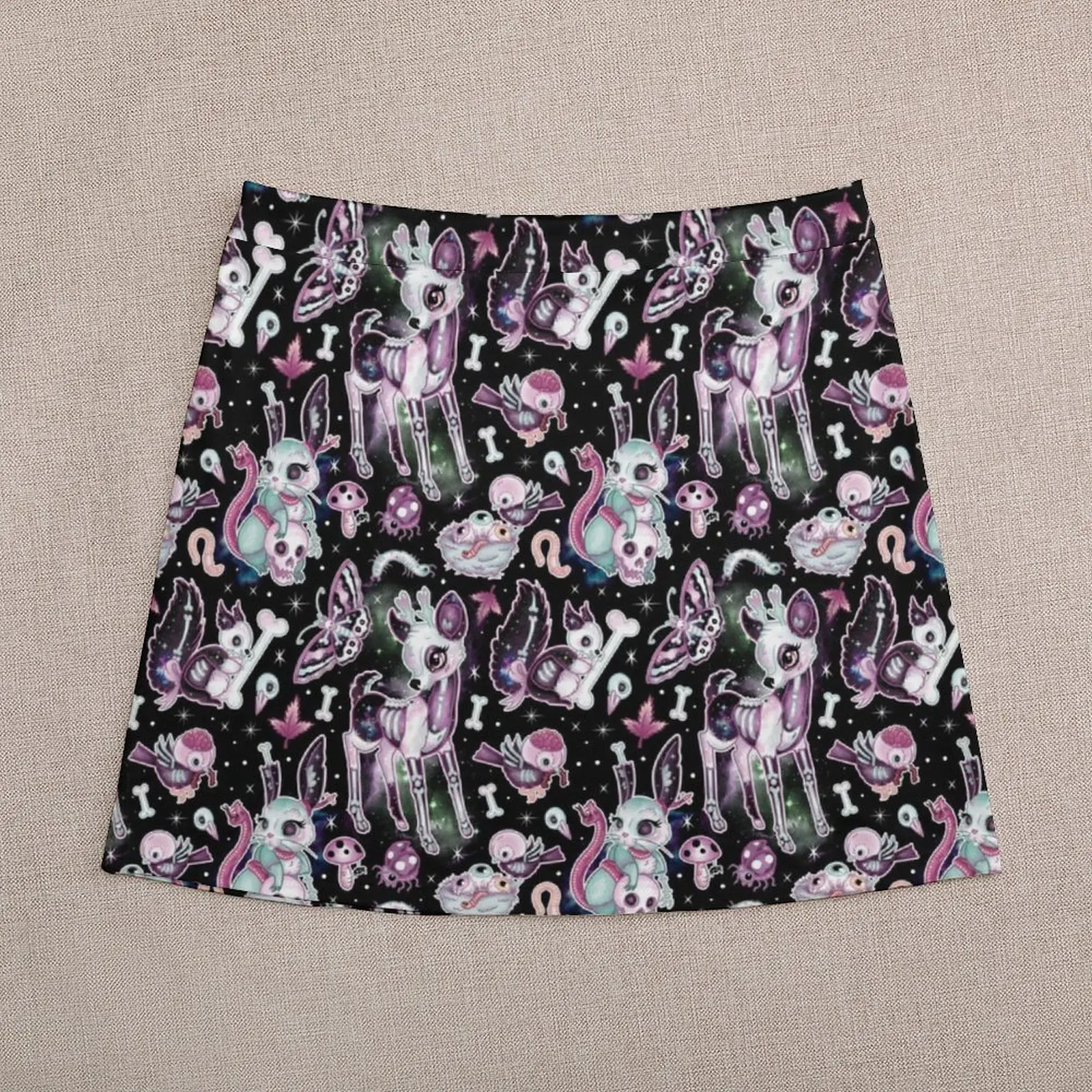 Kawaii Dead Cute Collection in Black Galaxy Mini Skirt womans clothing Summer dress fashion korean clothing