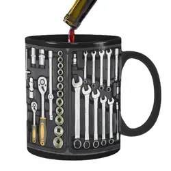 Mechanic's Black Ceramic Mug - Versatile Coffee, Tea, and Beverage Cup - 350ml (Style 3)