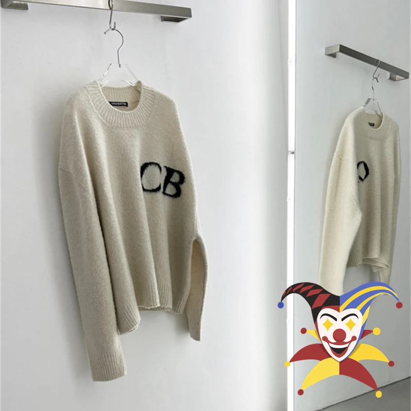 

CB Logo Knit Jacquard Cole Buxton Sweater Men Women Loose Sweatshirts