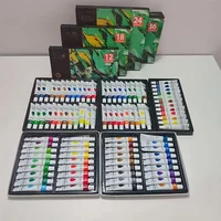 12/18/24/36 Colorful acrylic paint set, 12ml/0.42 oz, can be mixed for painting, doodling, DIY and artistic creation perfect hol 1