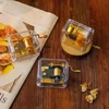 1PC Holiday Gift Gold-Plated Hand-Cranked Music Box Hand-Cranked Music Box Movement 3