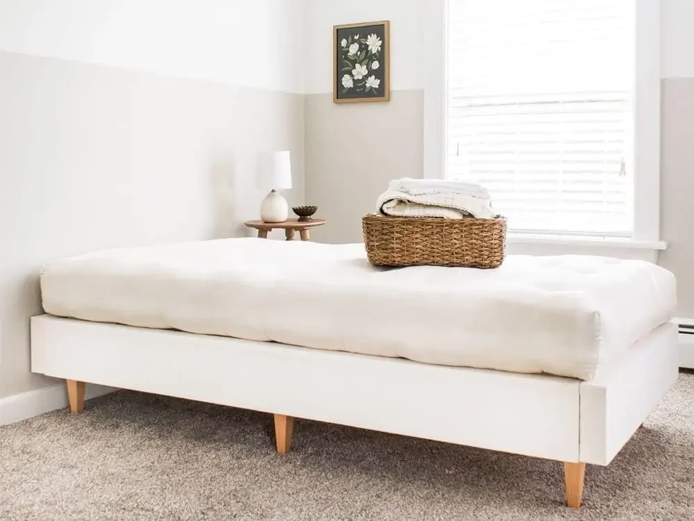 Eco Pure Wool Futon Mattress - 8 Inch Wool Futon Mattress with 2" Dunlop Latex - Medium Firm - 3