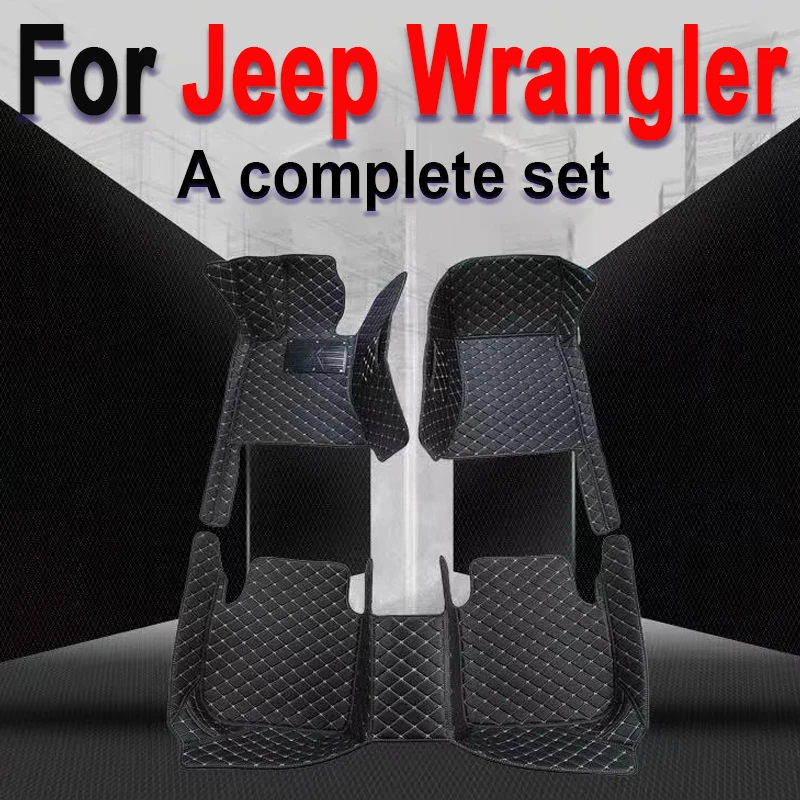 

Car Floor Mats For Jeep Wrangler Four Doors 2018 2019 2020 2021 2022 2023 2024 Custom Auto Carpet Cover Interior Accessories