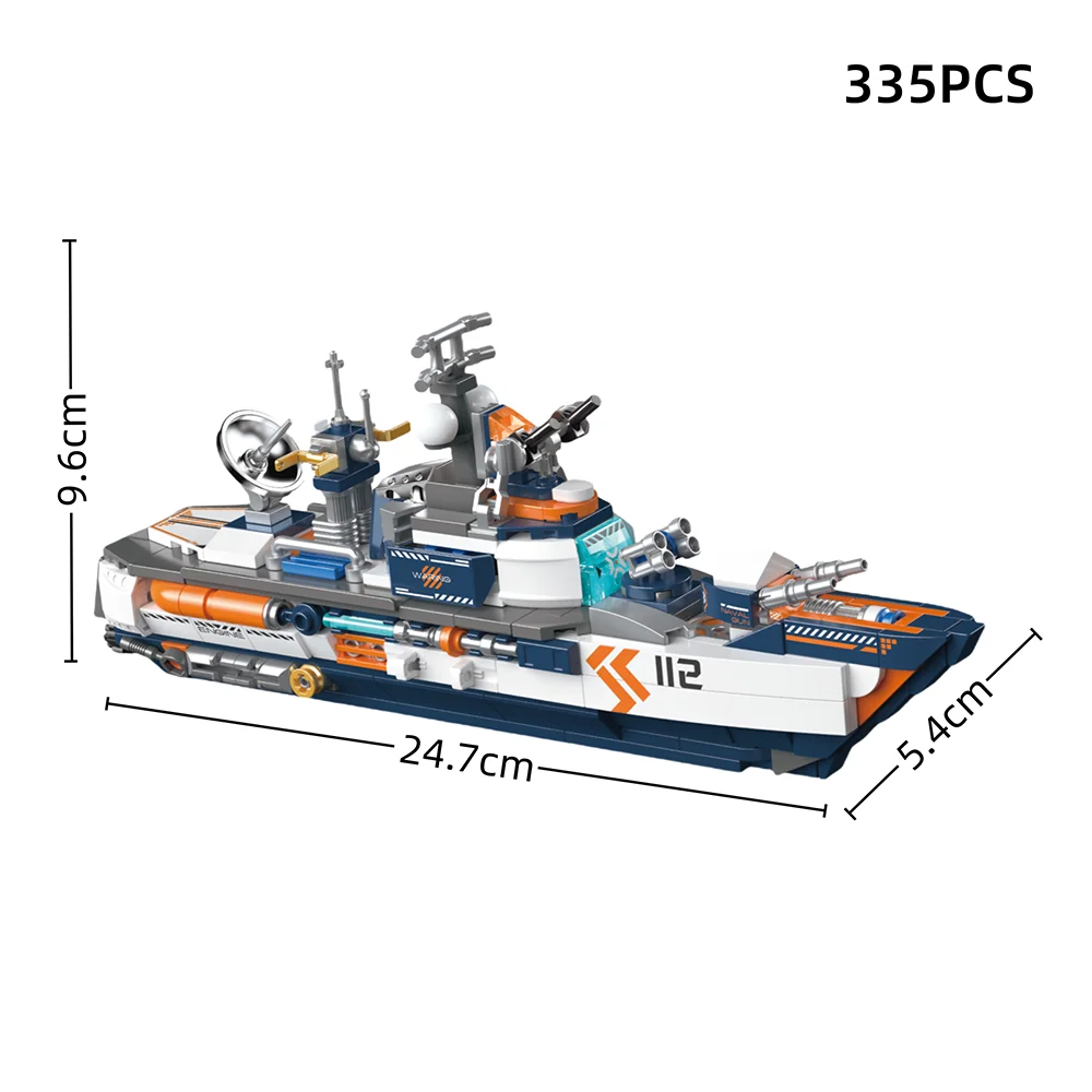 Ocean Adventure Ship Sail Puzzle Blocks - Decorative and Fun Building Set with Unique Flag Designs