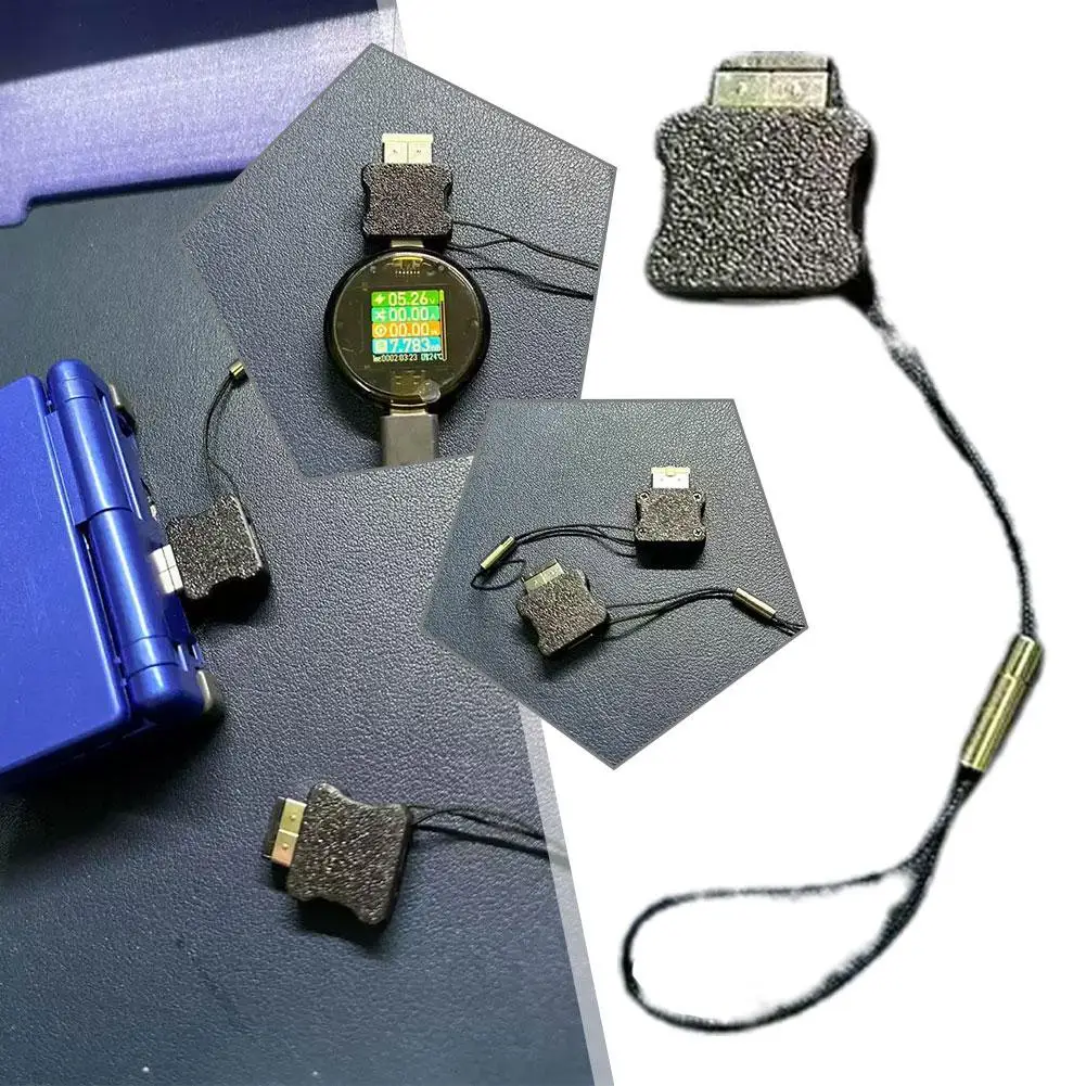 GBA SP 어댑터-타입 C 충전 헤드 2024 새로운 콘솔 품질 게임 어댑터 검정색 인터페이스 High K2O0