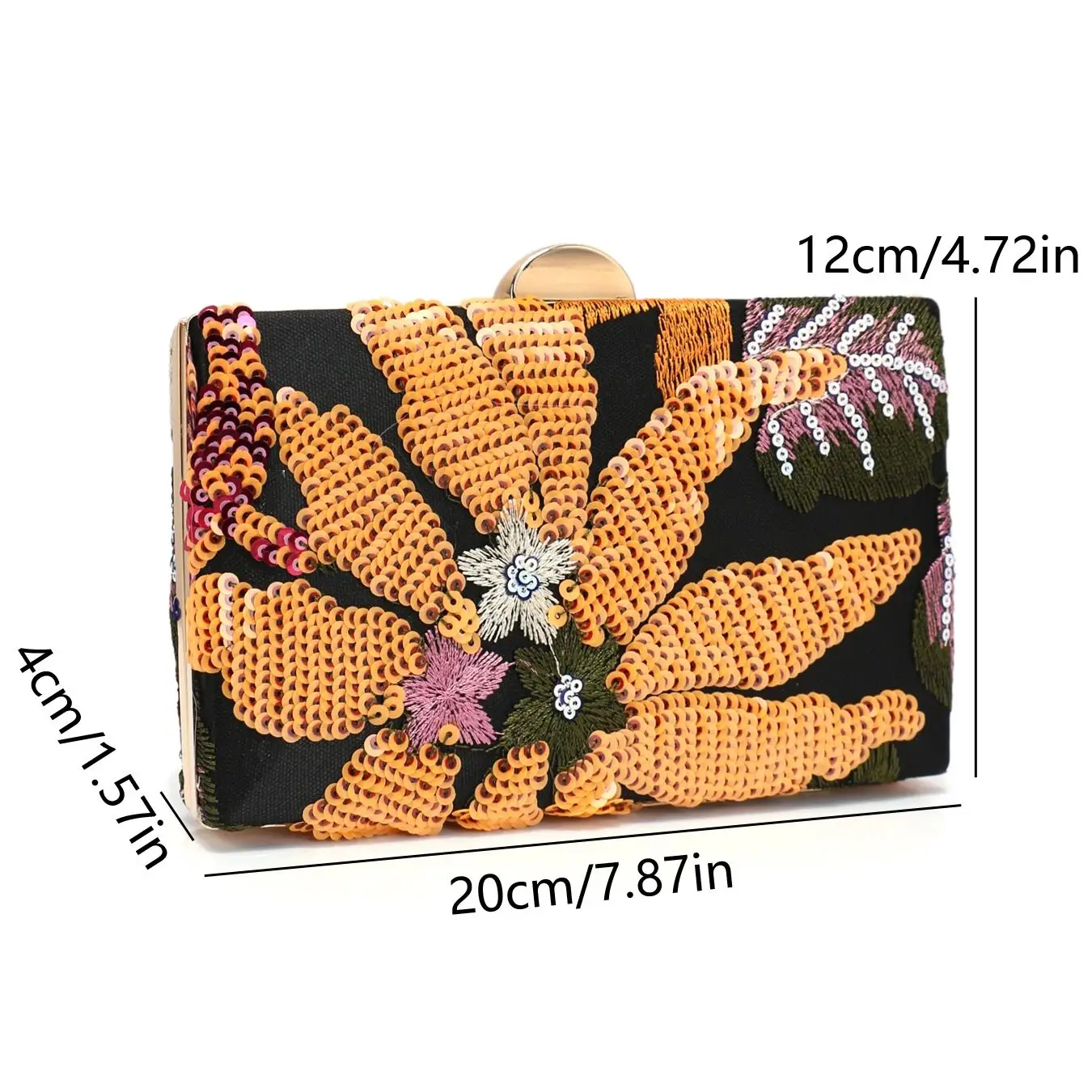 Bohemian Floral Evening Crossbody Bag for Women