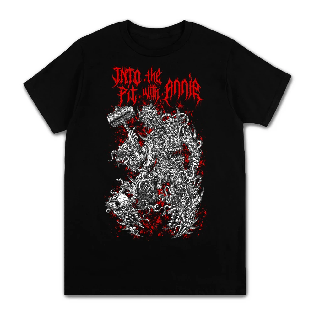 2023 New Cool Design Heavy Death Metal Band Tee 100% Cotone Estate Uomo Donna Casual Manica Corta T-Shirt Nera Szie Xs-3Xl