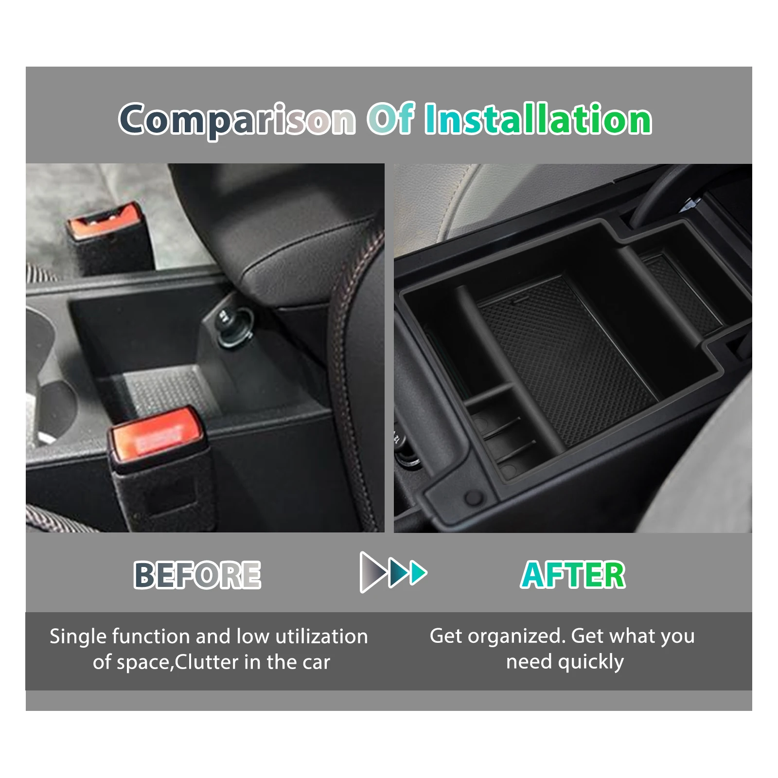 RUIYA 자동차 팔걸이 박스 보관함, Leon MK3 Leon Cupra 5F 2013-2019 중앙 제어 컨테이너, 자동차 인테리어, Leon MK3 액세서리