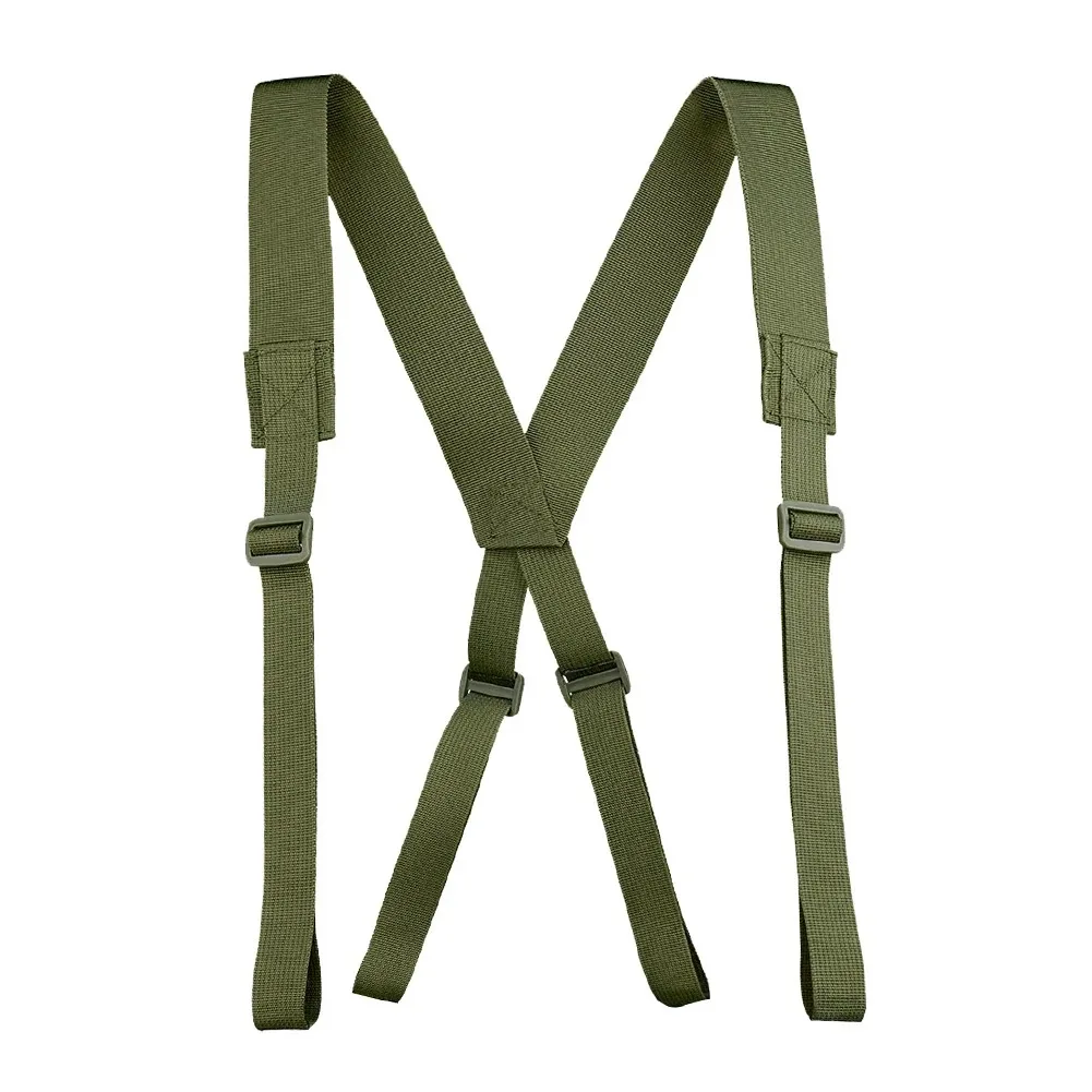 Nylon Tactical Duty Belt with Padded Harness Adjustable Tool Belt Suspender for Outdoor Work Tactical Missions Hunting 1Pc