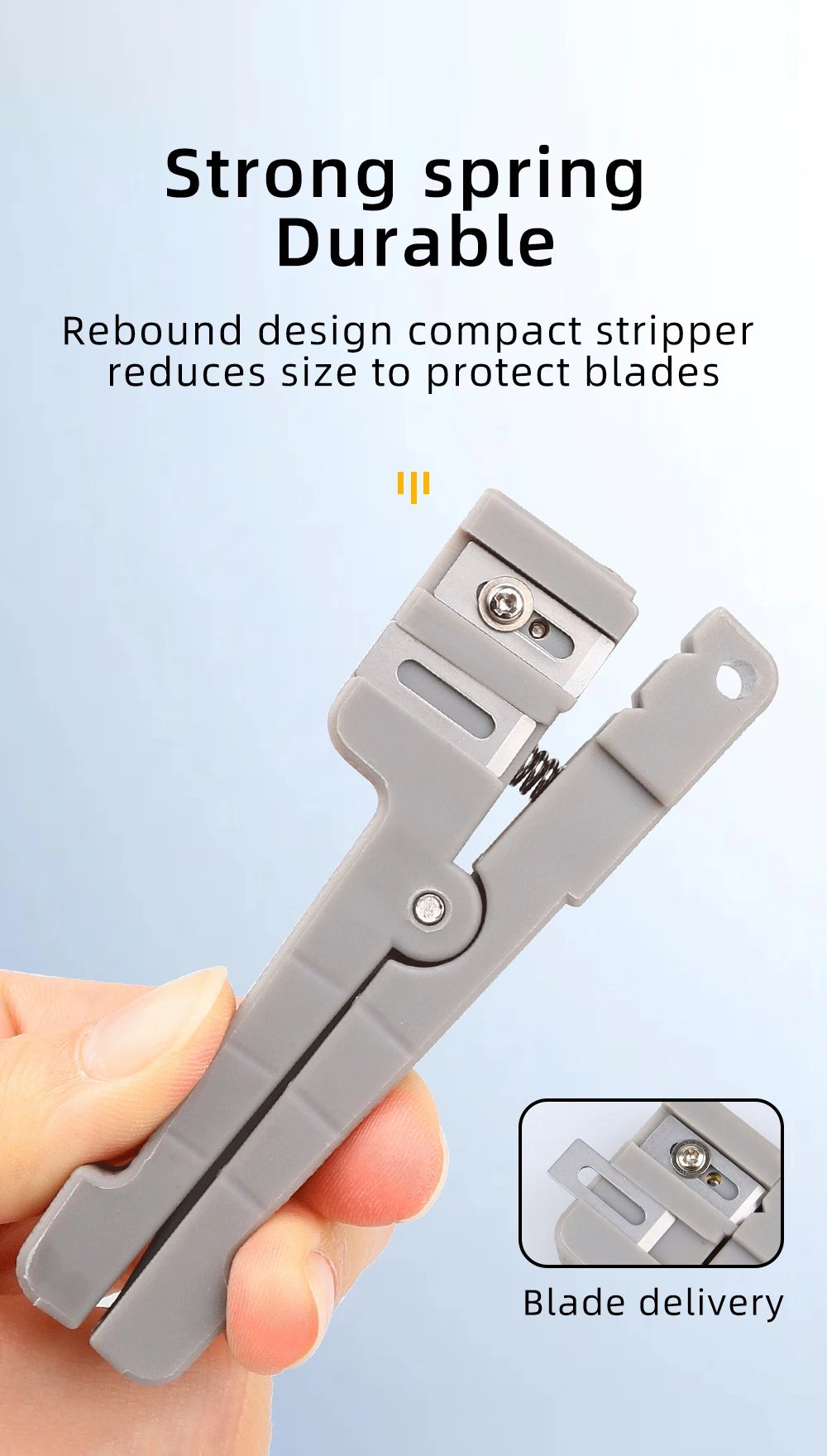ZoeRax Glasfaser-Abisolierwerkzeug, einstellbarer Kabelschneider für 0~3,2 mm/3,2~5,6 mm/5,6~7,9 mm Koaxialkabel, Abisolierwerkzeug – Detail 6