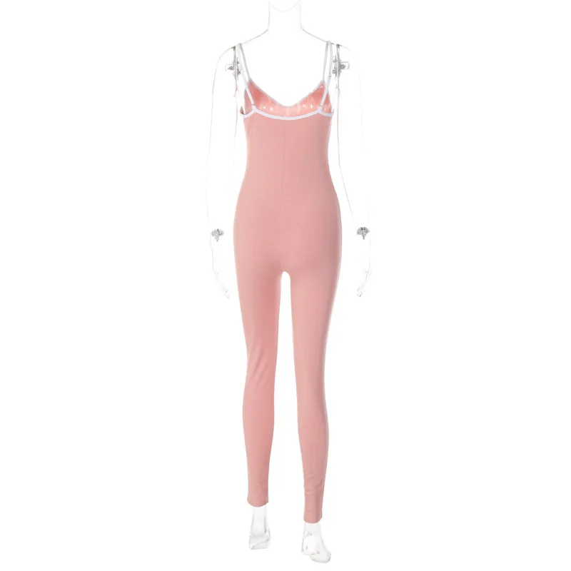 BKLD Spahgetti Strap Jumpsuit Autumn Winter 2022 New Sleeveless Bodycon Jumpsuit Long Pants Women Clothing Sexy Club Outfits