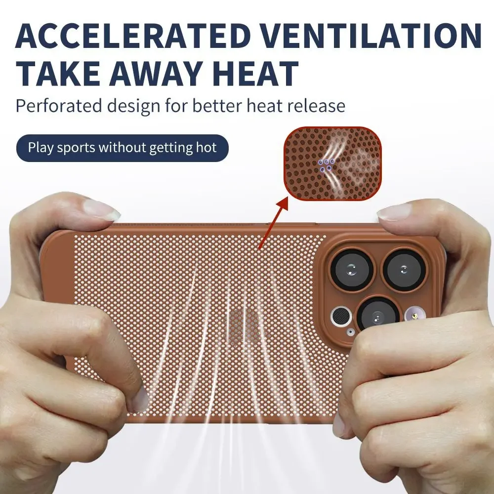 Breathable Heat Dissipation Cooling Case - Premium PC Hard Back Cover