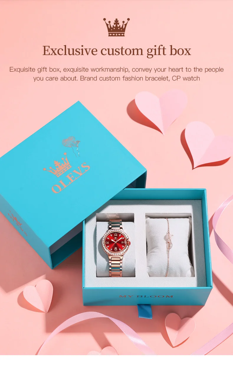 OLEVS 5518 Fashion Luxury Watch For Women description image 5