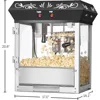 Old Maid Drawer Electronic Popcorn Bucket Plastic Stainless Steel Kettle Popcorn-machine Tempered Safety Glass Panel Electric 4