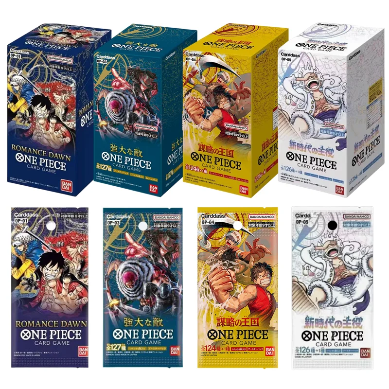 

Original Bandai One Piece Cards Game Opcg-05 Trading Booster Box Rare Cards Anime Japanese Opcg-01 02 03 04 TCG Collector Gift