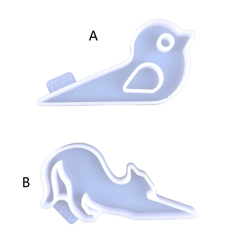 

Diy Animal Cat Moves Mense Crystal Glue Mold Birdie Wooden Door Stopper Mold