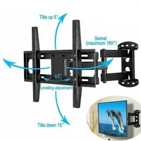 Tilting Swivel Wall TV Wall Bracket Mount Double Arms for 32-55 Inch - Image 3