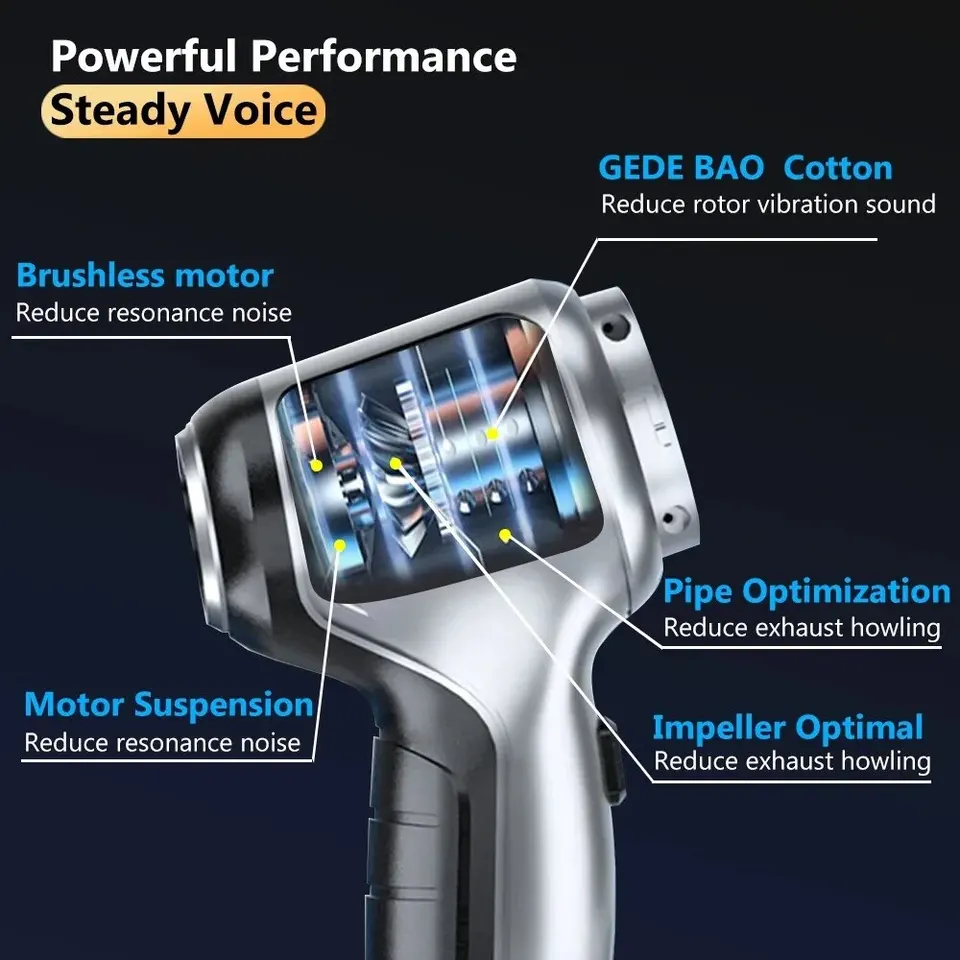 자동차와 집에서 유용한 강력한 무선 진공 청소기